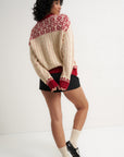 Oversized Maeve Cardigan - Red