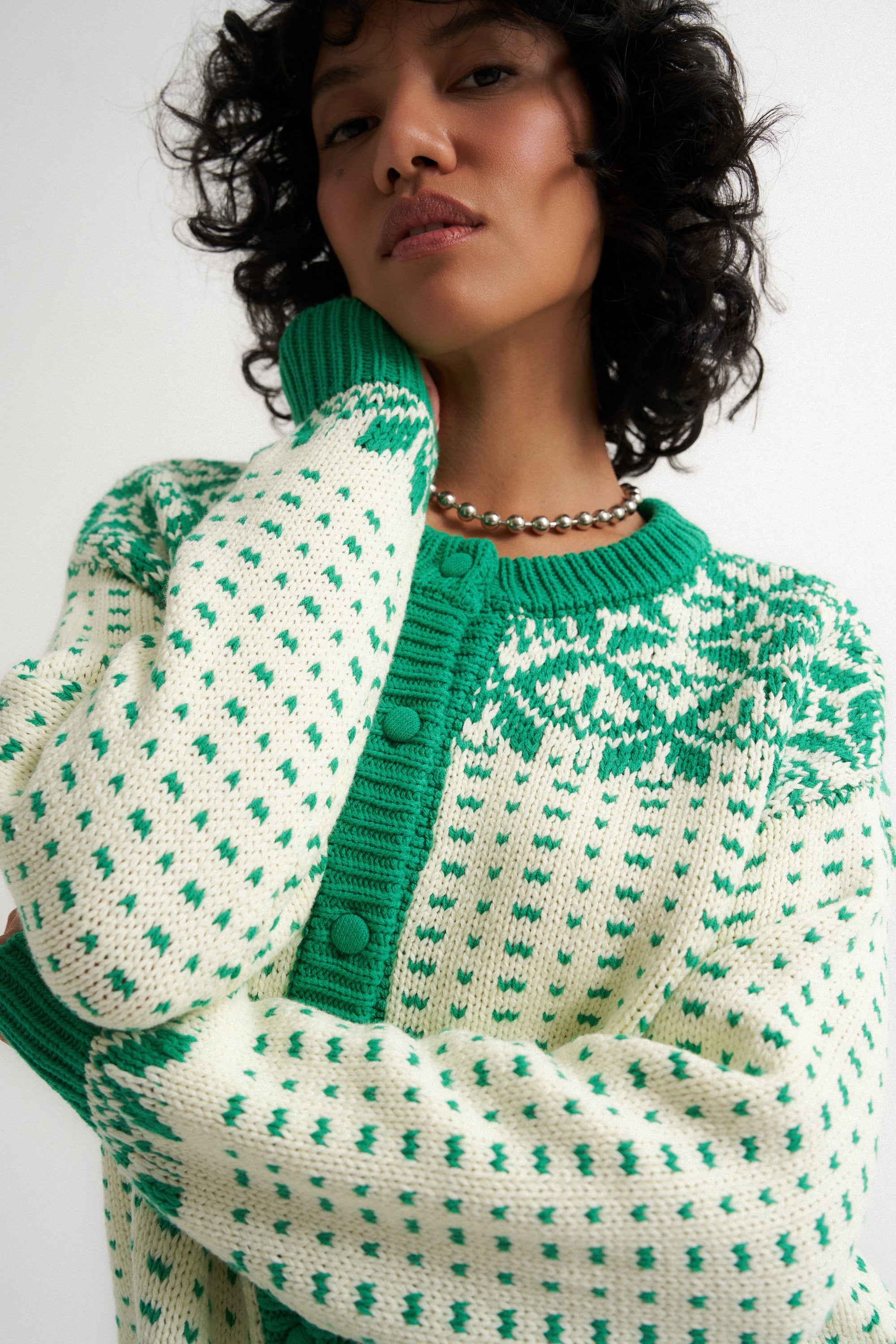 Oversized Maeve Cardigan - Green