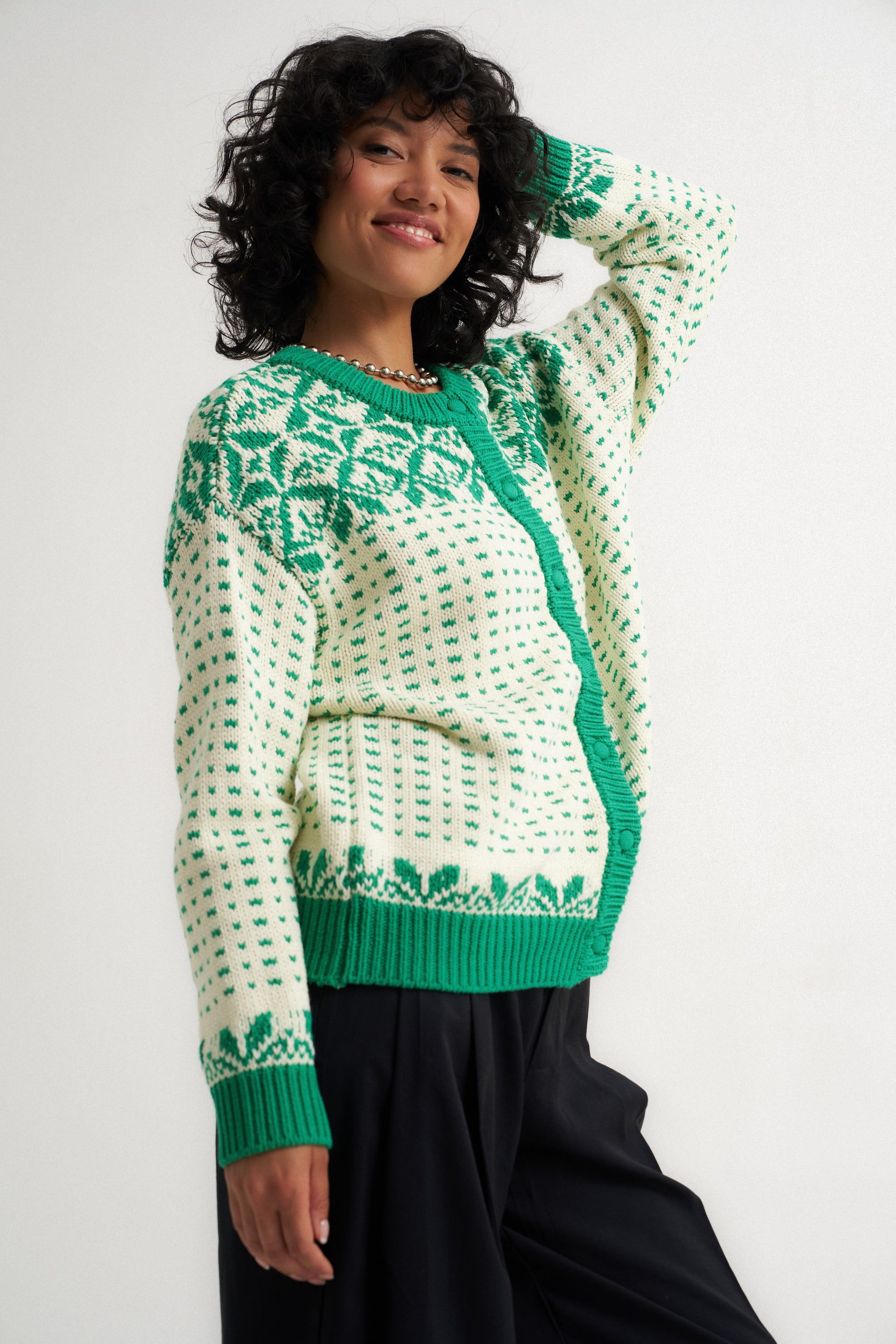 Oversized Maeve Cardigan - Green