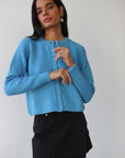Poppy Cardigan - Capri Blue