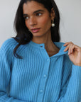 Poppy Cardigan - Capri Blue