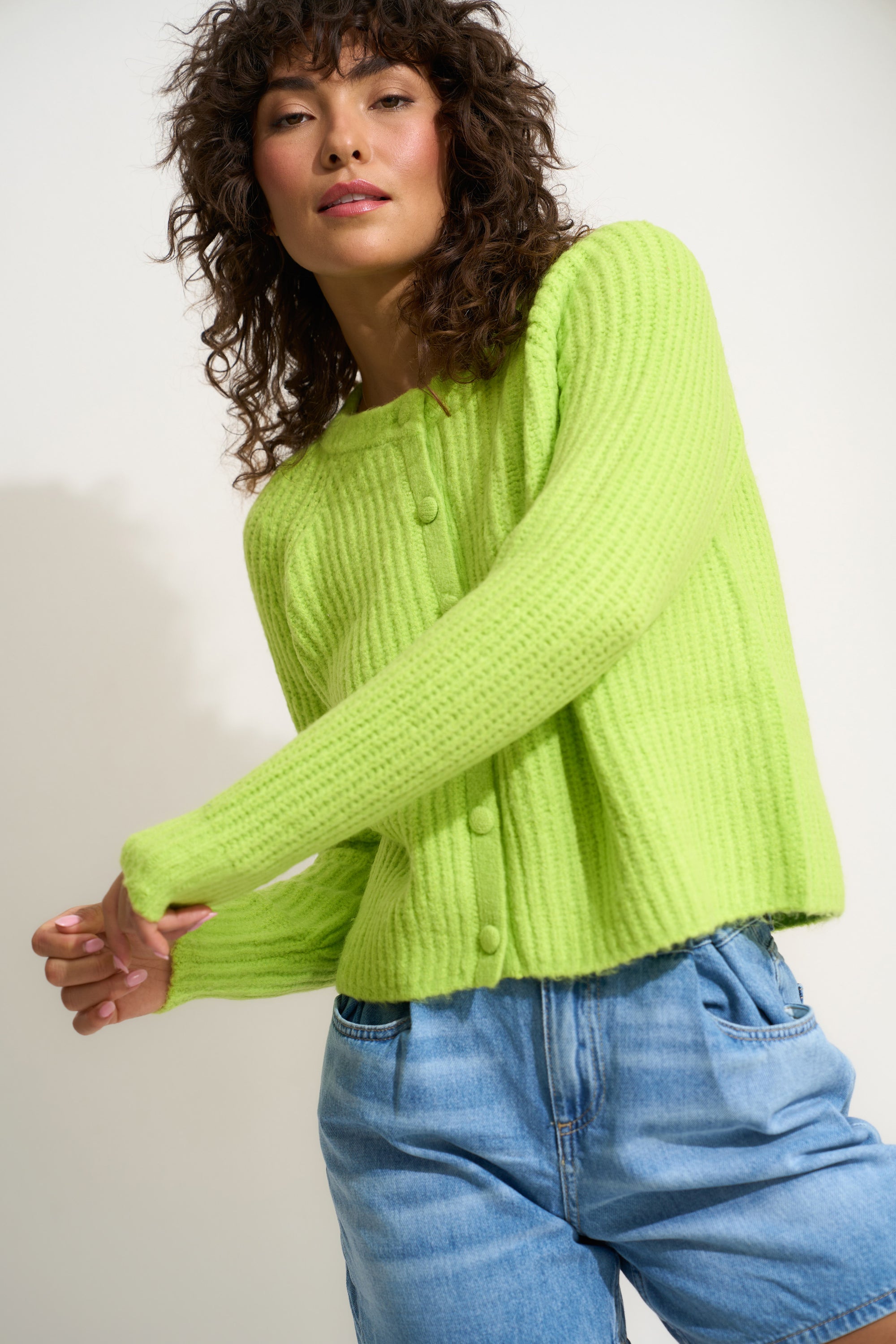 Poppy Cardigan - Kiwi
