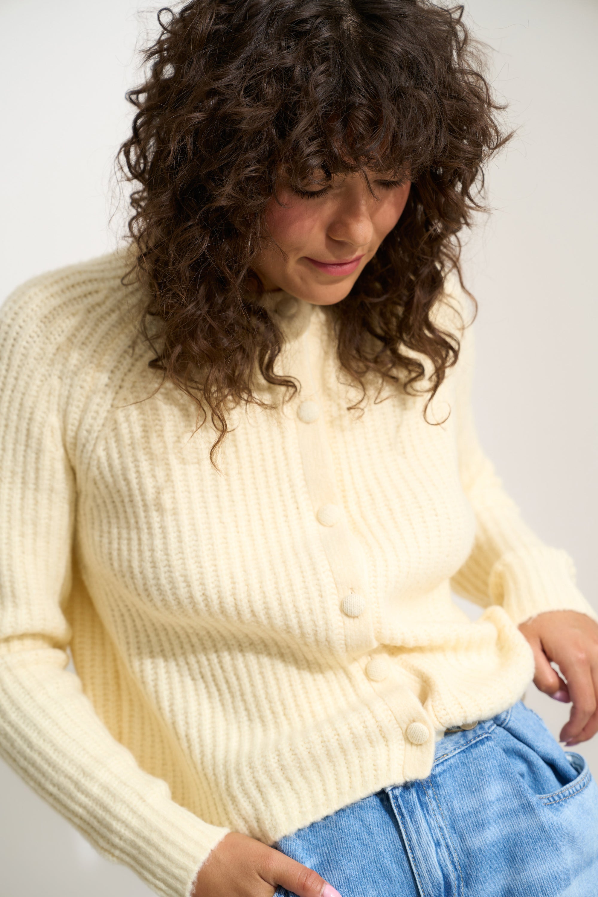 Poppy Cardigan - Swan