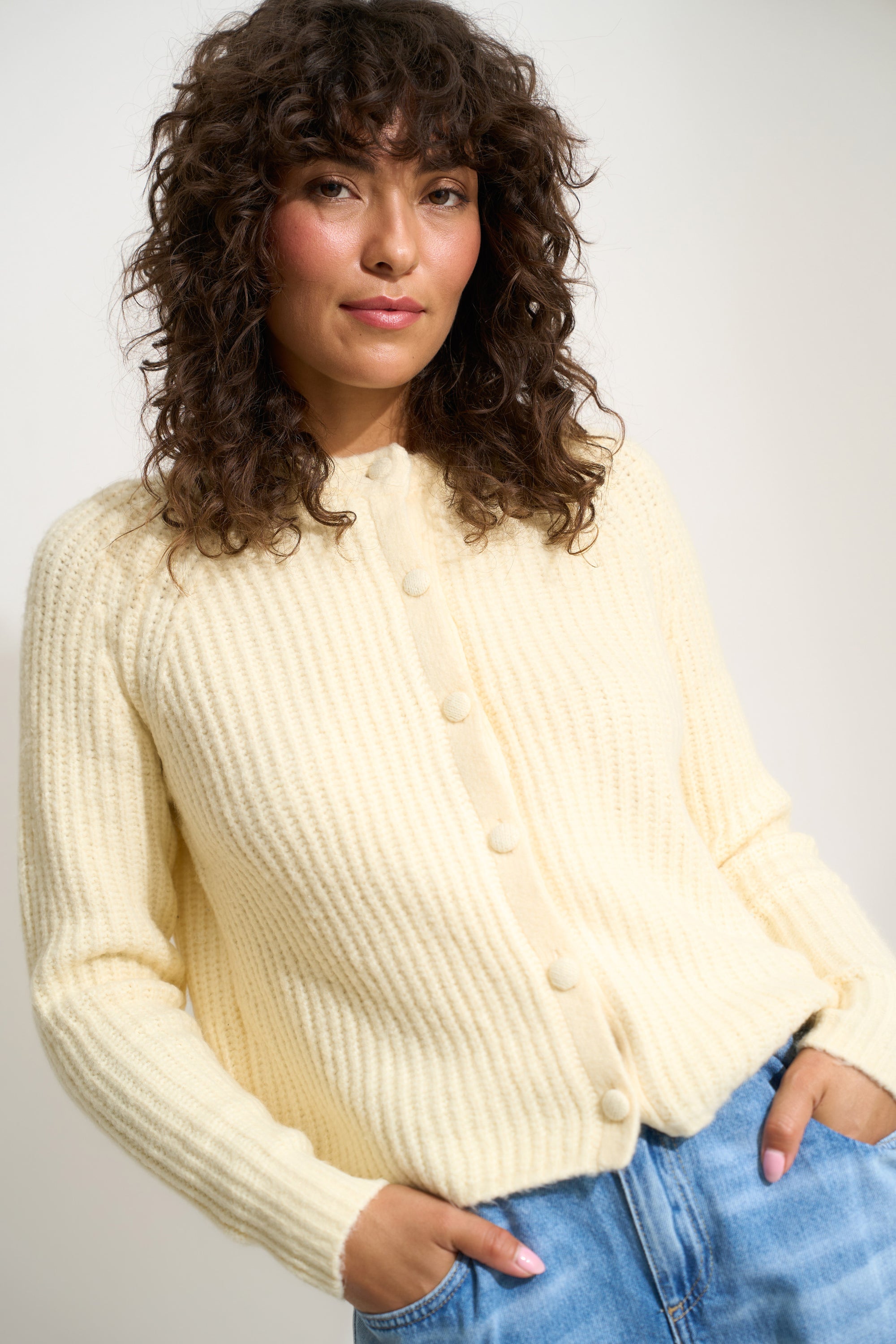 Poppy Cardigan - Swan