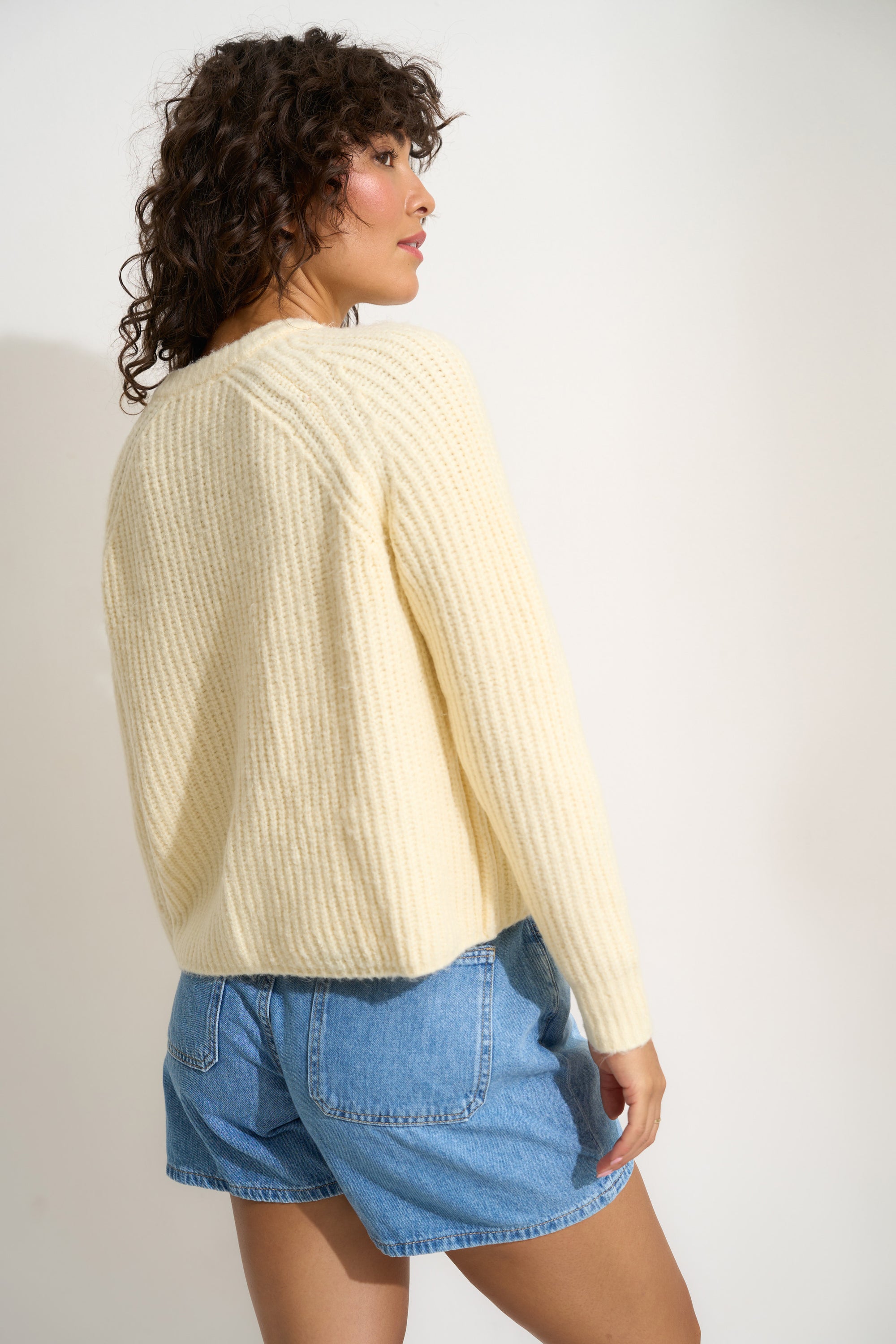 Poppy Cardigan - Swan