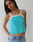 The Ringer Tank - Aquamarine