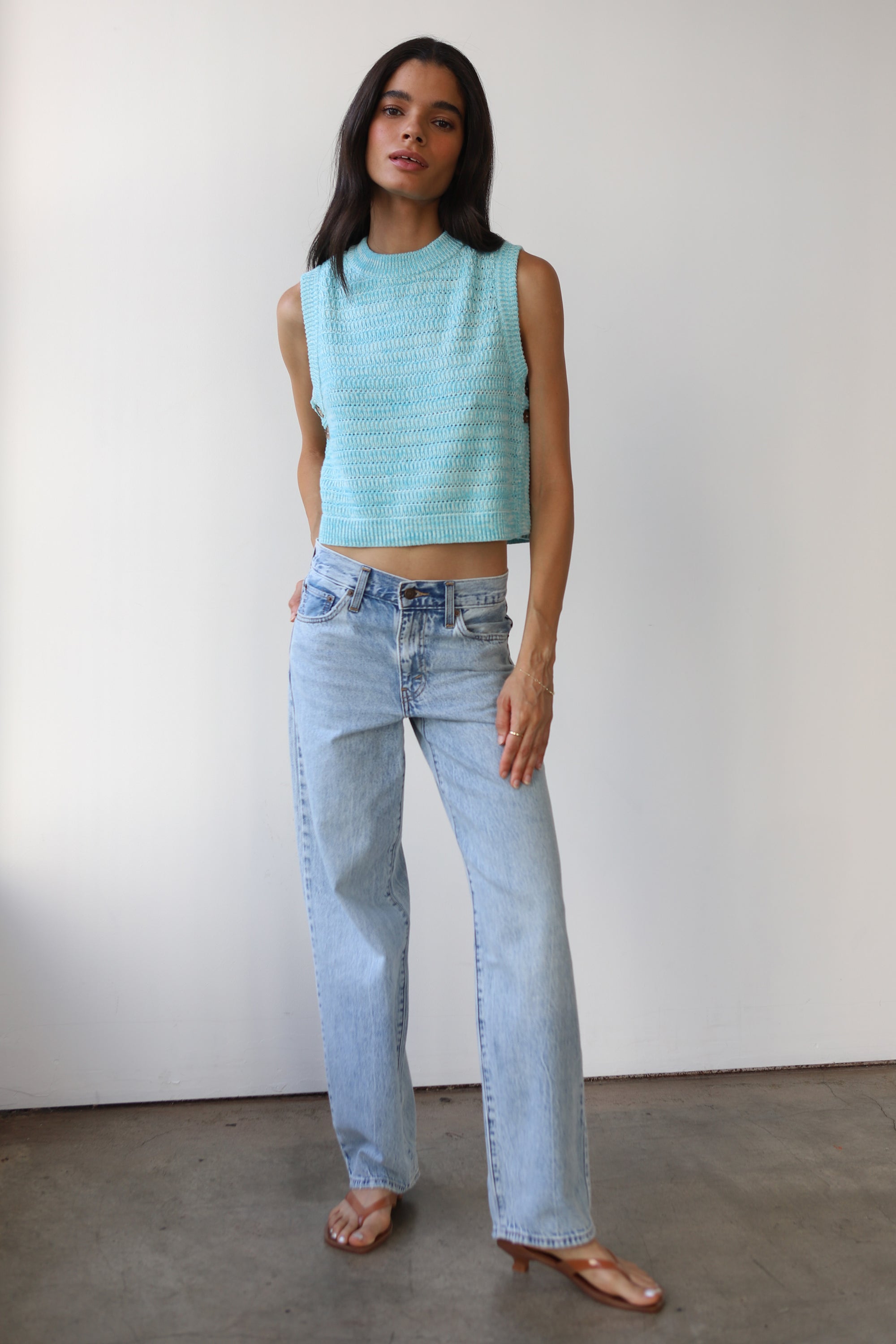 Robin Vest - Capri Blue