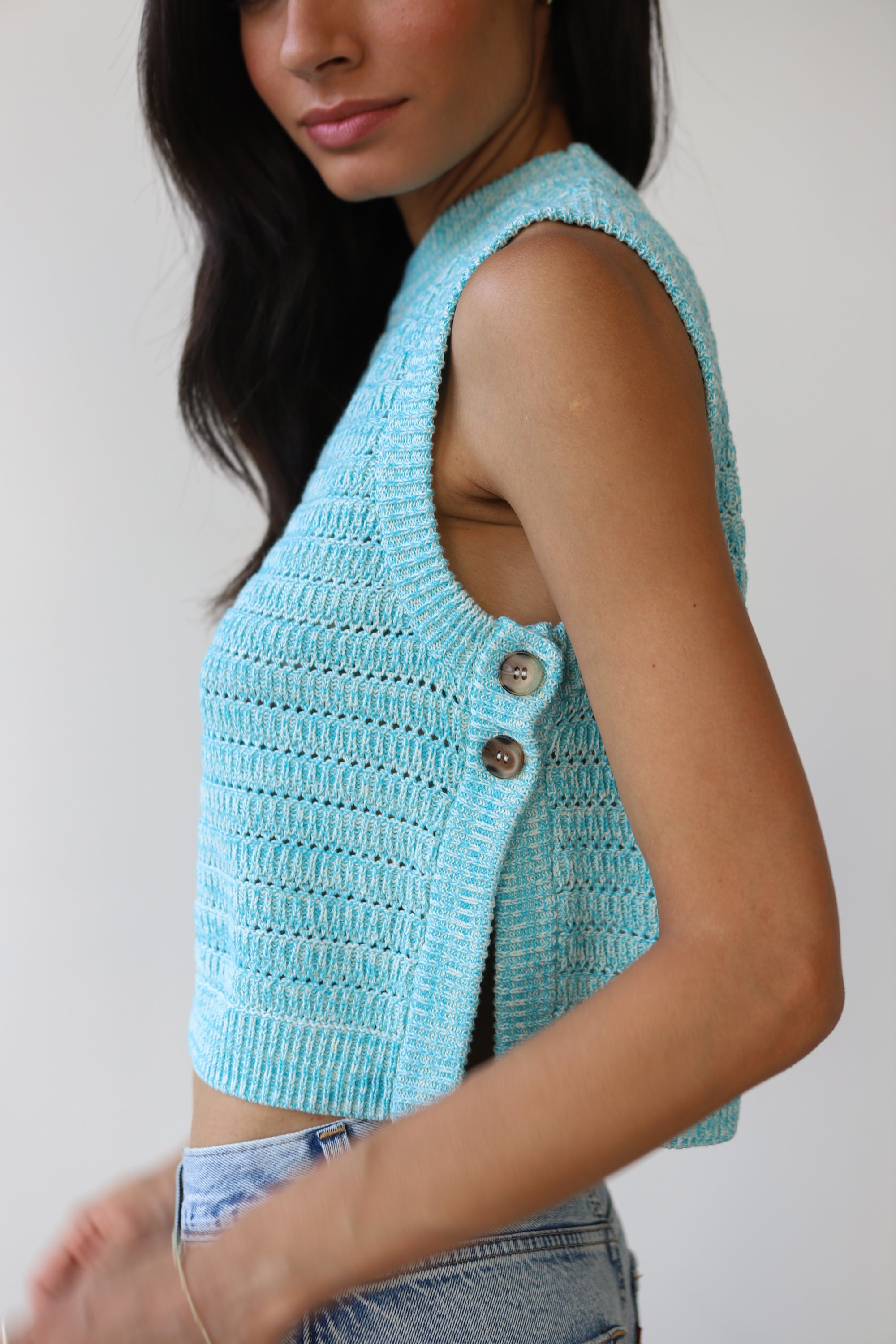 Robin Vest - Capri Blue
