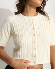 Rose Cardigan - Swan