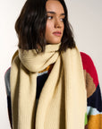 Shaker Stitch Scarf - Swan