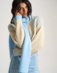 Shaker Stitch Scarf - Baby Blue