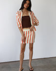 Sienna Crochet Mini Skirt - Poppy