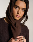 Handkerchief Scarf - Chocolate