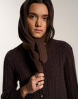 Handkerchief Scarf - Chocolate