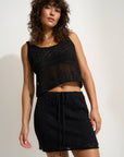Willow Mini Skirt - Black