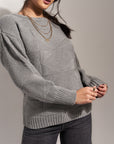 The Geo Knit - Heather Grey