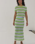 Clover Tee - Kiwi Stripe
