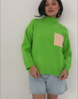 Bradley Oversized Turtleneck - Green