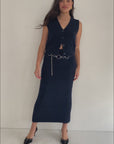 Mina Vest - Navy