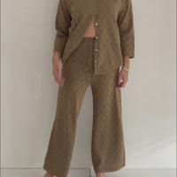 Lennon Button Up - Taupe