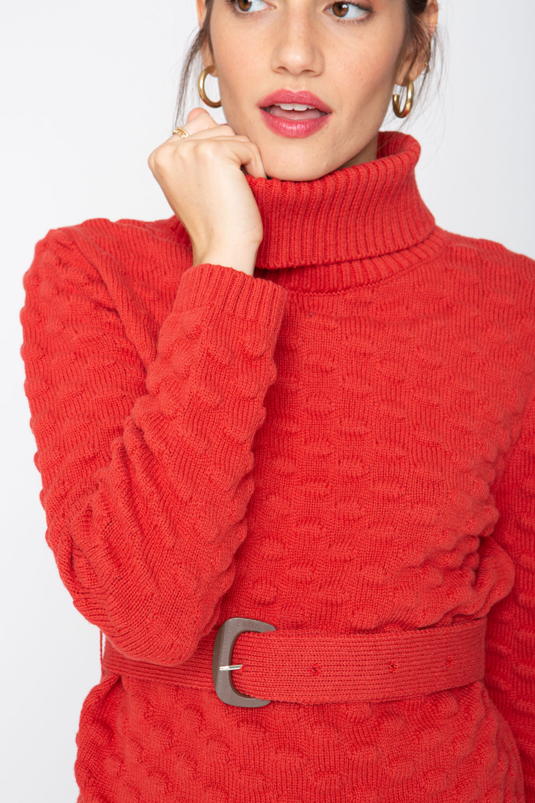 Rachelle Turtleneck - Brick