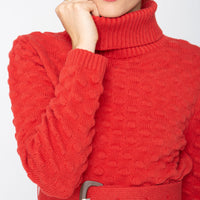 Rachelle Turtleneck - Brick