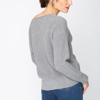 The Classic Cardigan - Heather Grey