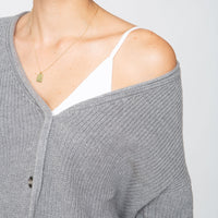 The Classic Cardigan - Heather Grey