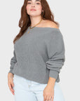 The Off Shoulder - Heather Grey