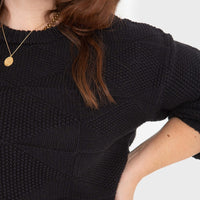 The Geo Knit - Black