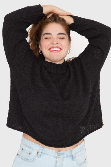 The Mock Neck - Black