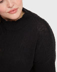 The Mock Neck - Black