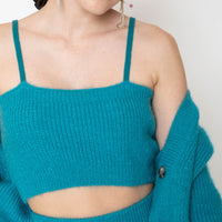 Mia Cardigan Set - Scuba Blue