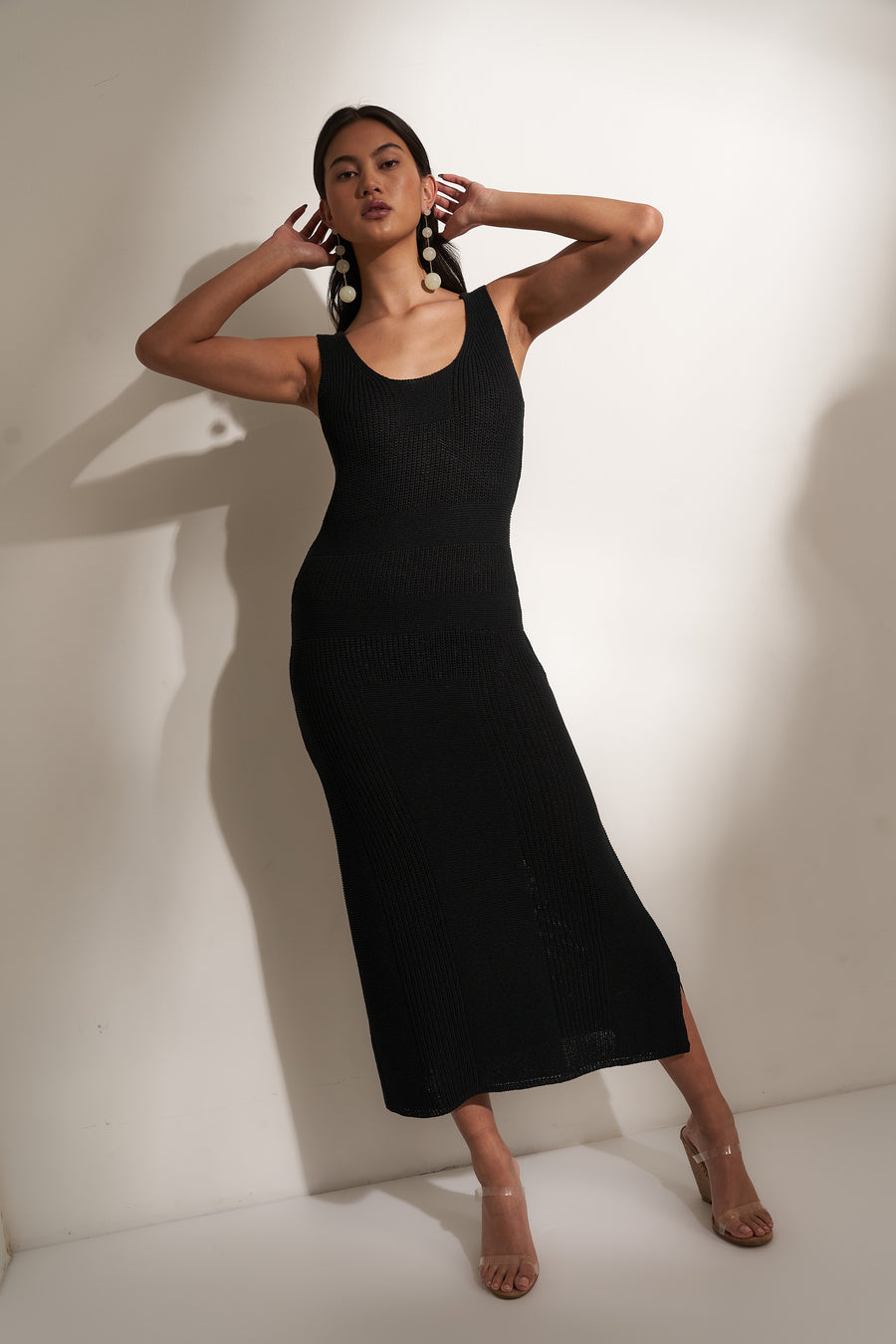 Carmelita Midi Dress - Black