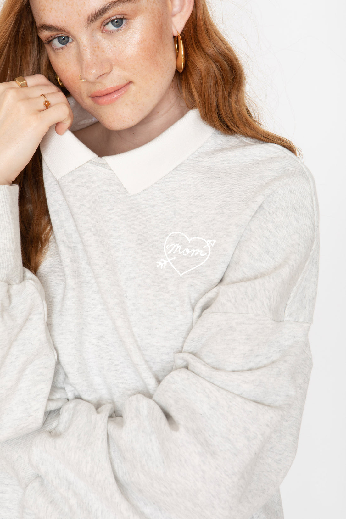 Mom Sweatshirt - Heather Grey