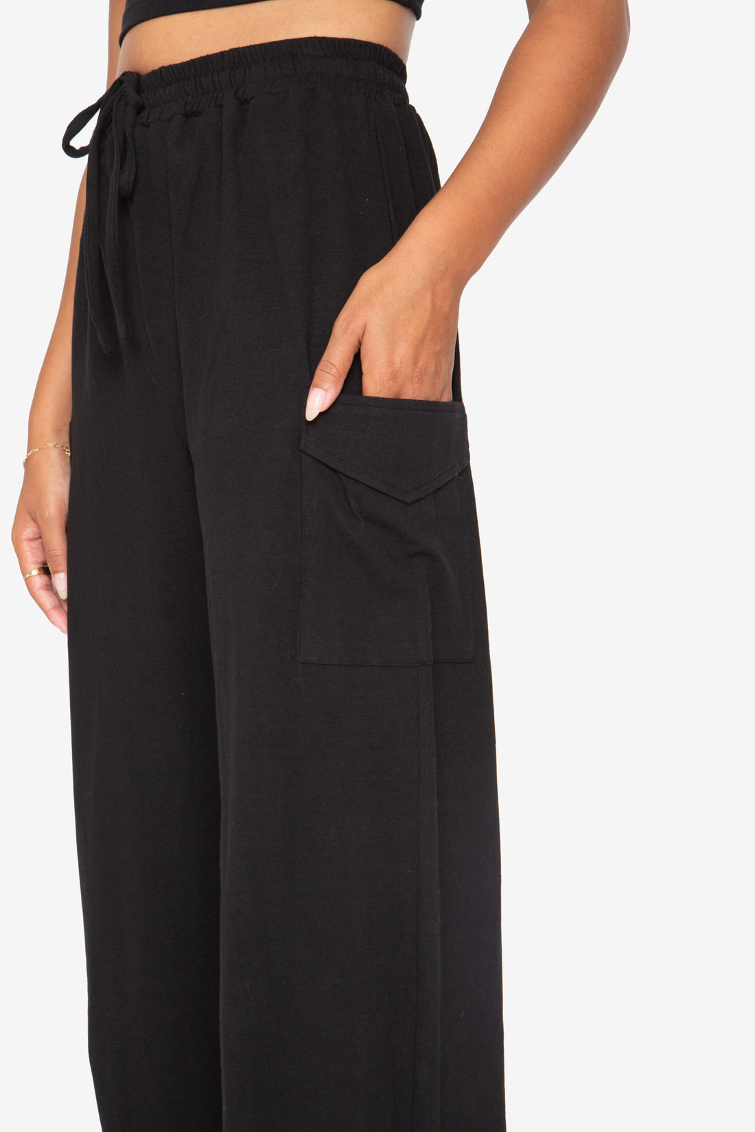 Lana Cargo Pant - Black