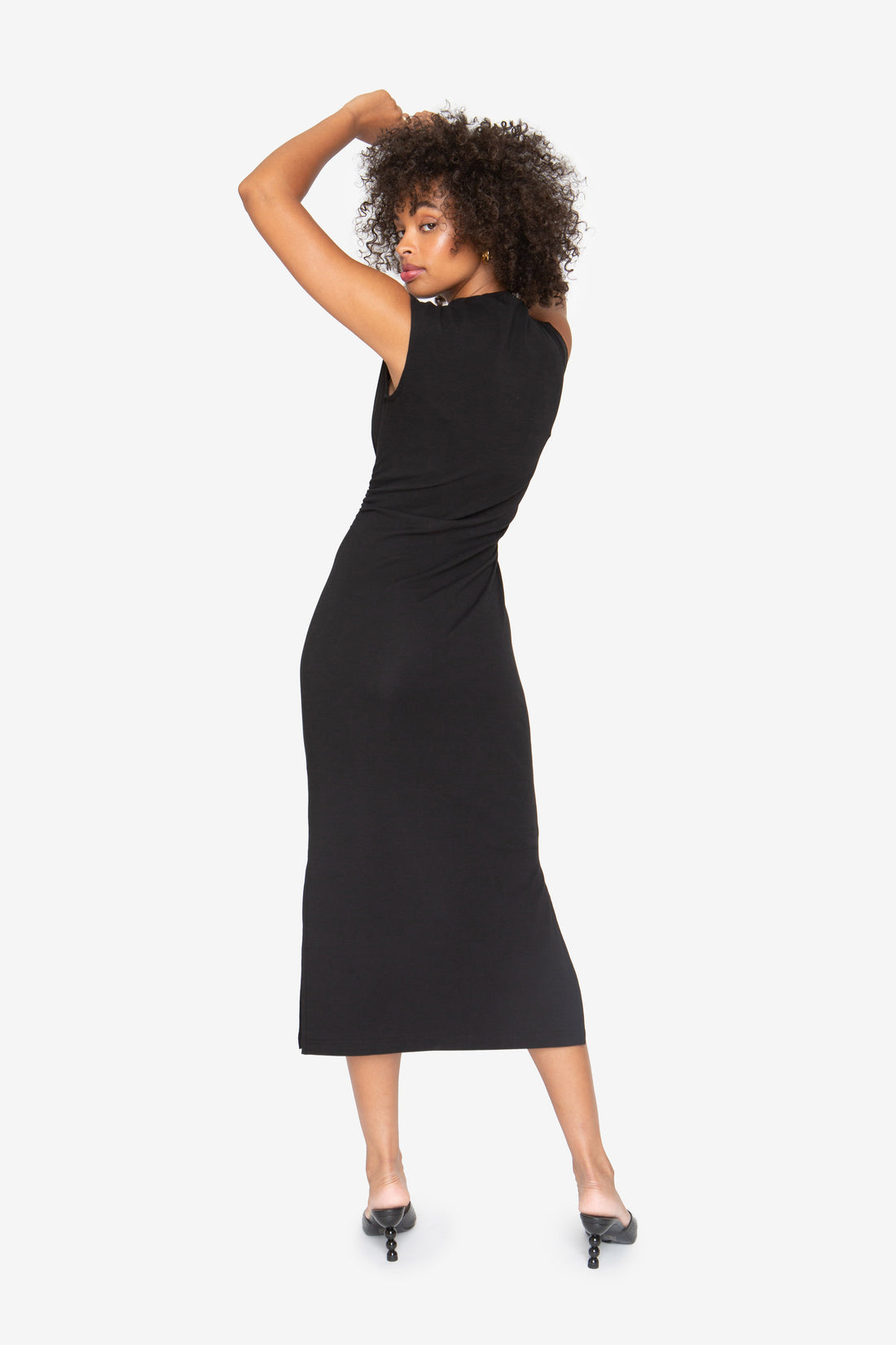 Reina Midi Dress - Black