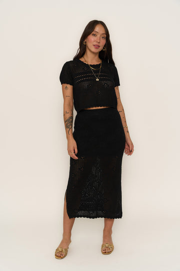 Camila Maxi Skirt - Black