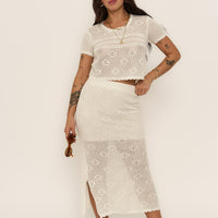 Camila Maxi Skirt - White