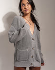 The Cardigan - Heather Grey