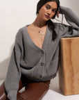 The Cardigan - Heather Grey